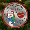 Custom Wooden Mirror Acrylic Ornament - Personalized  Anniversary Christmas Wedding Gifts For Husband And Wife, Him And Her - Years Change Love Stays