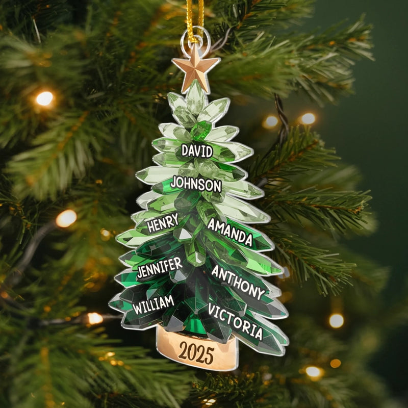 Custom Acrylic Ornament - Personalized Christmas Birthday Gifts For Mom, Dad, Brother, Sister, Kids - Home Filled With Holiday Cheer