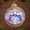 Custom Cardinal Acrylic Ornament - Personalized Christmas Memorial Sympathy Gifts For Loss Of Mom, Dad - Love Lives Beyond Goodbye