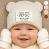Custom Baby Beanie And Mittens Set - Personalized Baby Shower, Gender Reveal Gifts For New Moms, New Dads, New Parents, Dog Cat Lovers - Cuteness In Every Stitch