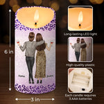 Custom LED Candle - Personalized Best Friend Birthday Gifts For Women, Besties, Sisters, BFF - Laughter Is Our Love Language