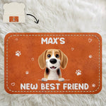 Custom Name Puppy New Best Friend Gifts for Baby - Personalized Baby Beanie and Mittens Set