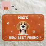 Custom Name Puppy New Best Friend Gifts for Baby - Personalized Baby Beanie and Mittens Set