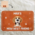 Custom Name Puppy New Best Friend Gifts for Baby - Personalized Baby Beanie and Mittens Set