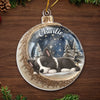 Custom Acrylic Ornament - Personalized Pet Christmas Memorial Sympathy Gifts For Dogs, Cats - Gone But Always In My Heart