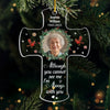 Custom Photo Cardinal Acrylic Ornament - Personalized Christmas Memorial Sympathy Gifts For Loss Of Mom, Dad - Your Spirit Lives Within Me