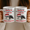 Custom First Christmas Mug - Personalized Christmas Birthday Gifts For Dog Lovers, Dog Dad And Mom - Merry 1st Woofmas