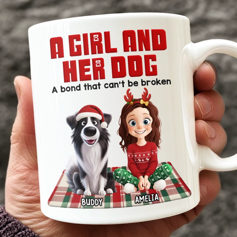 Custom Mug - Personalized Christmas Birthday Gifts For Dog Lovers, Dog Dad And Mom - Every Walk, Every Wag, Pure Love
