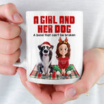 Custom Mug - Personalized Christmas Birthday Gifts For Dog Lovers, Dog Dad And Mom - Every Walk, Every Wag, Pure Love
