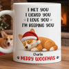Custom Mug - Personalized Christmas Birthday Gifts For Dog Lovers, Dog Dad And Mom - Love At First Lick