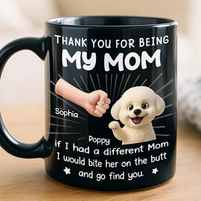 Custom Black Mug - Personalized Christmas  Birthday Gifts For Dog Lovers, Dog Dad And Mom - World’s Best Treat Dispenser