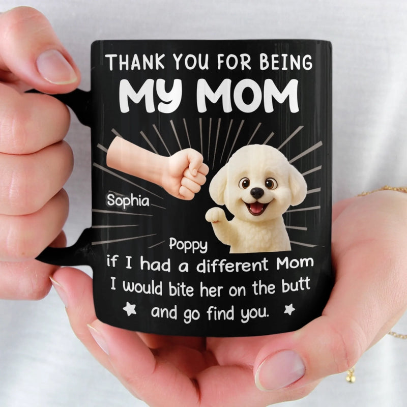 Custom Black Mug - Personalized Christmas  Birthday Gifts For Dog Lovers, Dog Dad And Mom - World’s Best Treat Dispenser