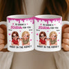 Custom Mug - Personalized Best Friend Birthday Gifts For Women, Besties, Sisters, BFF - Smiles Brewed Daily