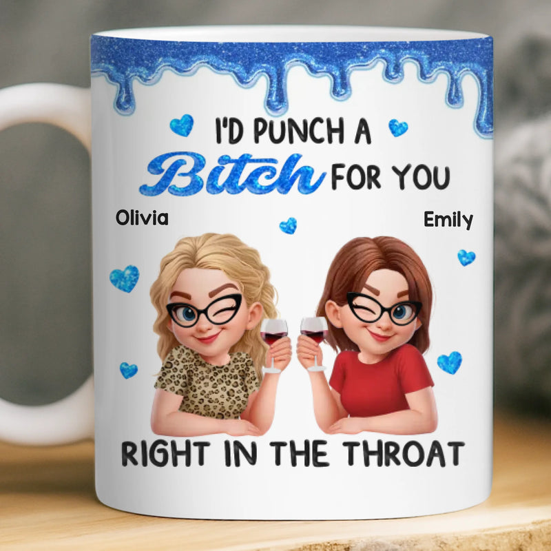 Custom Mug - Personalized Best Friend Birthday Gifts For Women, Besties, Sisters, BFF - Together Through Every Chapter