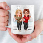 Custom Mug - Personalized Best Friend Birthday Gifts For Women, Besties, Sisters, BFF - You Make My Heart Smile