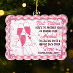 Custom Acrylic Ornament - Personalized Best Friend Christmas Birthday Gifts For Women, Besties, Sisters, BFF - Sleigh Bells And Shared Laughs