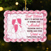 Custom Acrylic Ornament - Personalized Best Friend Christmas Birthday Gifts For Women, Besties, Sisters, BFF - Sleigh Bells And Shared Laughs