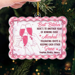 Custom Acrylic Ornament - Personalized Best Friend Christmas Birthday Gifts For Women, Besties, Sisters, BFF - Sleigh Bells And Shared Laughs