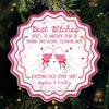 Custom Acrylic Ornament - Personalized Best Friend Christmas Birthday Gifts For Women, Besties, Sisters, BFF - Wrapped In Friendship And Cheer