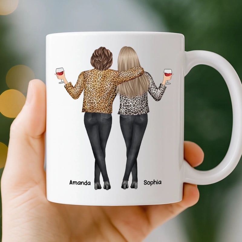 Custom Mug - Personalized Best Friend Birthday Gifts For Women, Besties, Sisters, BFF - Your Energy My Peace