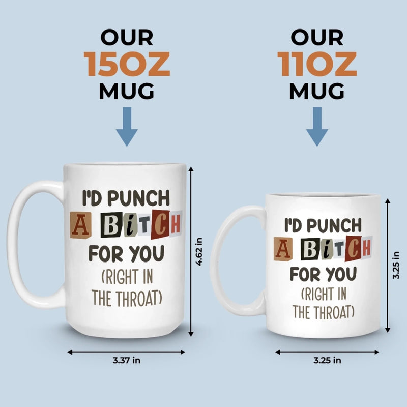 Custom Mug - Personalized Best Friend Birthday Gifts For Women, Besties, Sisters, BFF - Your Energy My Peace
