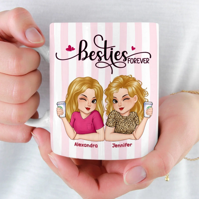 Custom Mug - Personalized Best Friend Birthday Gifts For Women, Besties, Sisters, BFF - Some Souls Just Match