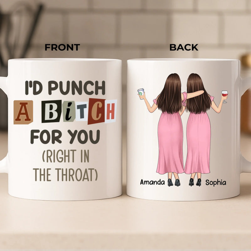 Custom Mug - Personalized Best Friend Birthday Gifts For Women, Besties, Sisters, BFF - Your Energy My Peace