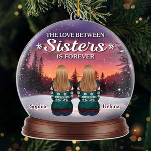 Custom Acrylic Ornament - Personalized Christmas Birthday Gifts For Brother, Sister - Sibling Love Lasts Forever