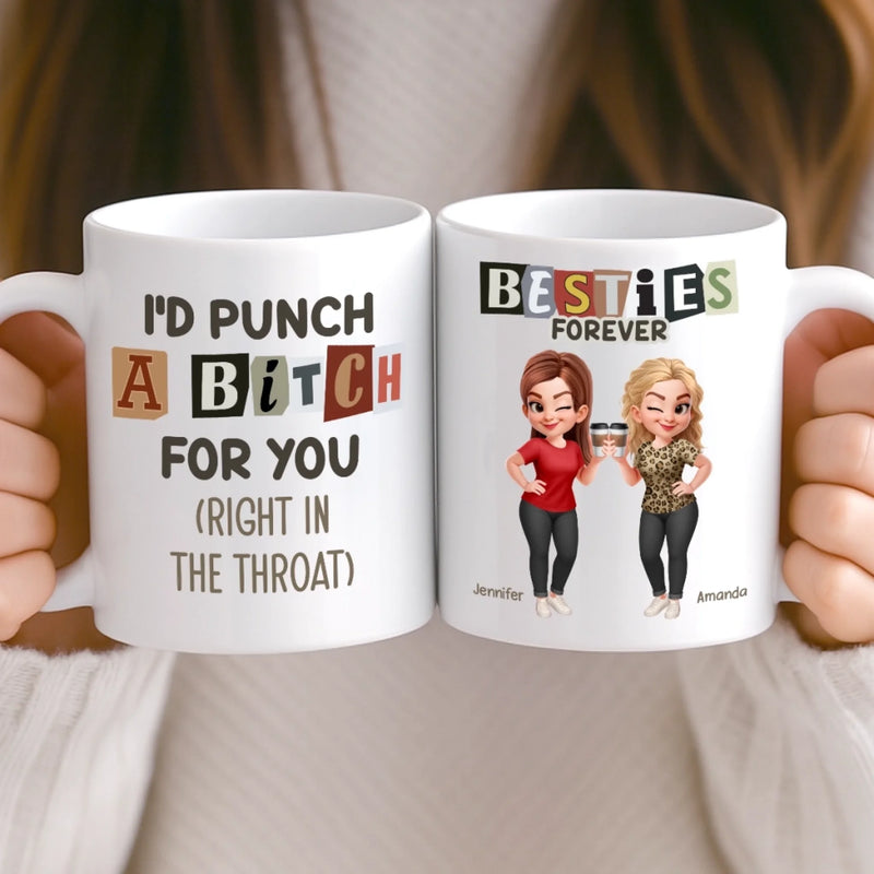 Custom Mug - Personalized Best Friend Birthday Gifts For Women, Besties, Sisters, BFF - Stay Wild Stay Close