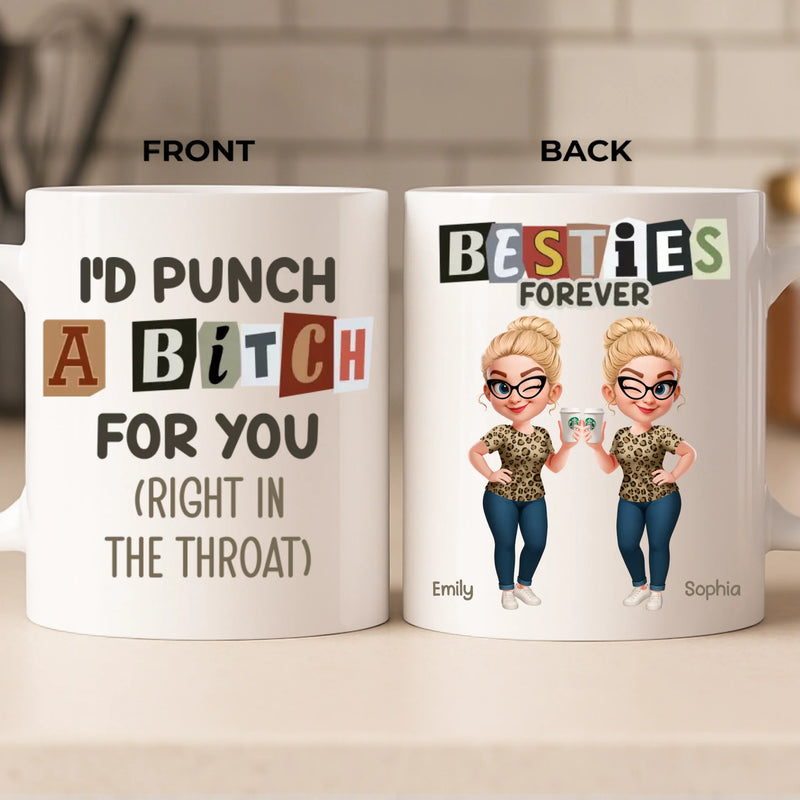 Custom Mug - Personalized Best Friend Birthday Gifts For Women, Besties, Sisters, BFF - Stay Wild Stay Close