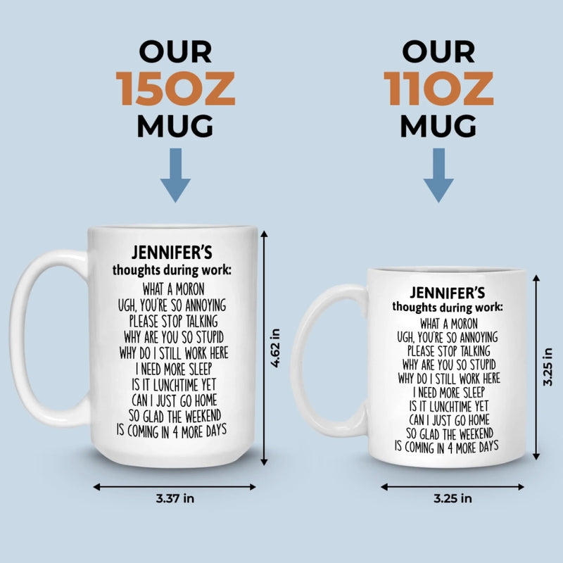 Custom Mug - Personalized Christmas Funny Gifts For Best Friends, Family, Coworker, Work Bestie - Dead Inside, Sparkling Outside