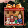 Custom Acrylic Ornament - Personalized Christmas Birthday Gifts For Mom, Dad, Brother, Sister, Kids - Hearts Bloom Together