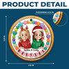 Custom Ceramic Ornament - Personalized Best Friend Christmas Birthday Gifts For Women, Besties, Sisters, BFF - Sunshine Feels Better With You
