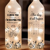 Custom Bottle Lamp - Personalized Anniversary Wedding Gifts For Husband And Wife, Him And Her - Our Love Shines Forever