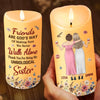 Custom LED Candle - Personalized Best Friend Birthday Gifts For Women, Besties, Sisters, BFF - Moments Glow Brighter