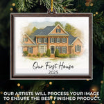 Custom First House New Home Gifts - Personalized Ornament