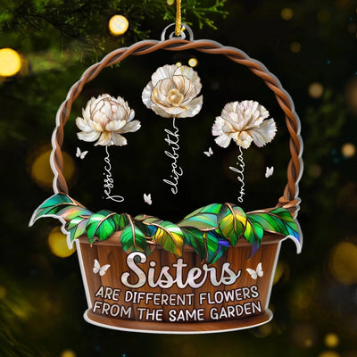 Custom Acrylic Ornament - Personalized Best Friend Christmas Birthday Gifts For Women, Besties, Sisters, BFF - Forever My Favorite People