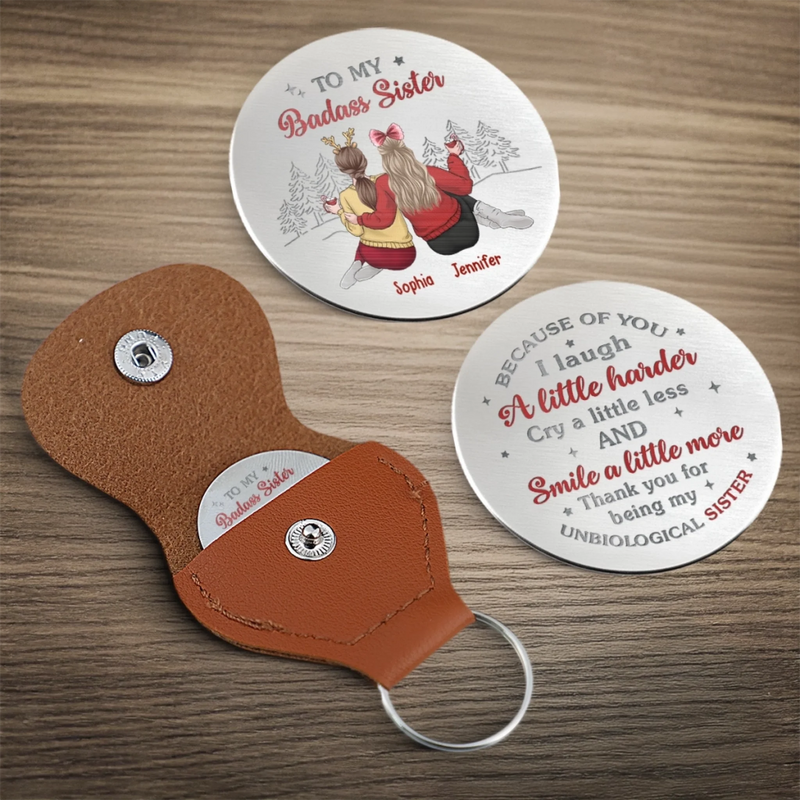Custom Pocket Hug - Personalized Best Friend Birthday Gifts For Women, Besties, Sisters, BFF - Always Here For You