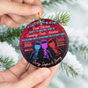 Custom Ceramic Ornament - Personalized Best Friend Christmas Birthday Gifts For Women, Besties, Sisters, BFF - Life Glows Brighter With You
