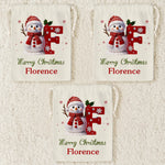 Custom Snowman Favor Bag - Personalized Christmas Birthday Gifts For Kids - Tiny Hands Big Smiles