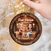 Custom Ceramic Ornament - Personalized Best Friend Christmas Birthday Gifts For Women, Besties, Sisters, BFF - Forever My Happy Place