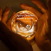 Custom Photo Crystal Globe Lamp - Personalized Christmas Baby Shower, Gifts For New Moms, New Dads, New Parents - You Are Our Light