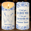 Custom LED Candle - Personalized Anniversary Christmas Wedding Gifts For Husband And Wife, Him And Her - A Symbol Of Forever In Every Glow