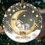 Custom Name Baby's First Christmas Gifts - Personalized Ceramic Ornament