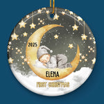 Custom Name Baby's First Christmas Gifts - Personalized Ceramic Ornament
