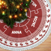 Custom Tree Skirt - Personalized Christmas Birthday Gifts For Mom, Dad, Brother, Sister, Kids - Love Circles Us Here