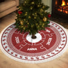 Custom Tree Skirt - Personalized Christmas Birthday Gifts For Mom, Dad, Brother, Sister, Kids - Love Circles Us Here