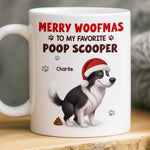 Custom Mug - Personalized Christmas Birthday Gifts For Dog Lovers, Dog Dad And Mom - Merry Woofmas, Hooman