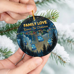 Custom Long Distance Ceramic Ornament - Personalized Best Friend Christmas Birthday Gifts For Women, Besties, Sisters, BFF - Hearts Stay Close Across Miles