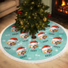 Custom Photo Nativity Scene Tree Skirt - Personalized Christmas Birthday Gifts For Dog Cat Lovers, Dog Dad And Mom, Cat Owners - Warm Wishes Within